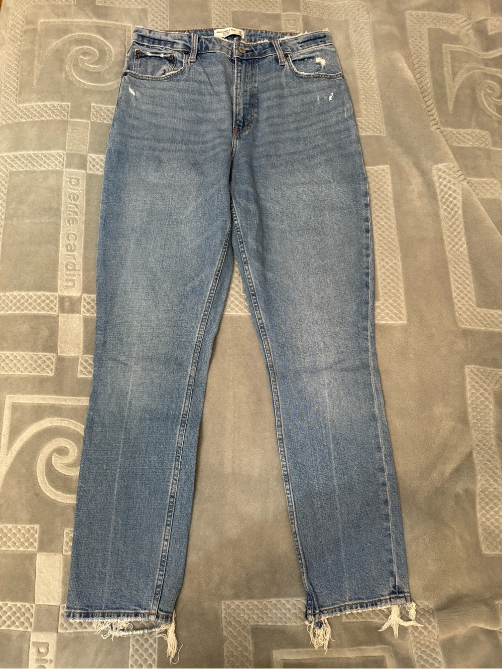 Abercrombie & Fitch Light Blue Straight-Leg Women’s Jeans
